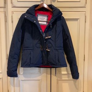 Abercrombie and Fitch Navy Puffer Jacket